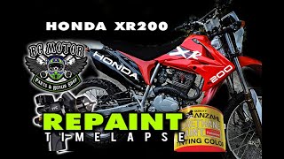 Restoration 2009 Honda XR200 Repaint Timelapse CRF250 Fairing [upl. by Dyal806]