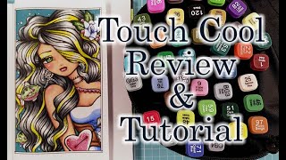 Review and Tutorial Touch Cool Alcohol Markers From Banggood [upl. by Eitac]