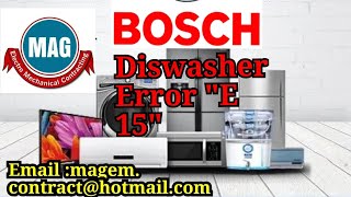 Bosch Dishwasher error bosch diswasher error e15 diswasher error [upl. by Frisse]