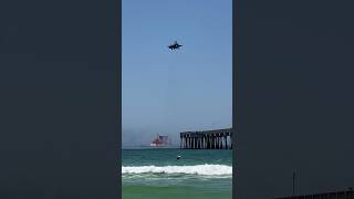 United States Marines F35B from VMFAT501 “Warlords” STOVL mode over Panama City Beach Florida [upl. by Duane]