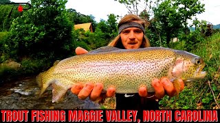 Trout Fishing North Carolinas Maggie Valley [upl. by Nyra]