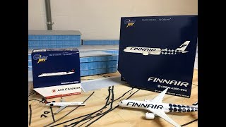 Unboxing GeminiJets 1400 Finnair A350 amp Air Canada CRJ 900 [upl. by Alyehc]