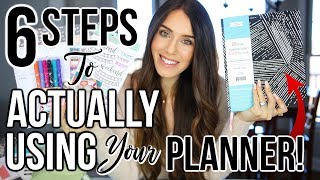 6 Steps To ACTUALLY USING Your Planner in 2019 [upl. by Elleinahc]