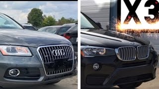 2017 BMW X3 Vs 2017 Audi Q5 REVIEW Exhaust Comparison [upl. by Aara574]