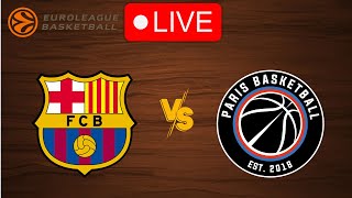 🔴 Live Barcelona vs Paris  EuroLeague 20242025  Live Play by Play Scoreboard [upl. by Halfon]