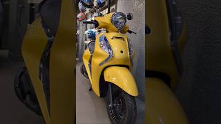 New 2024 Yamaha Fascino 125 Fi Hybrid Drum  Yellow Cocktail [upl. by Nimrac]