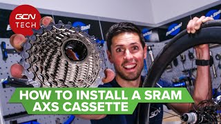 How To Install A SRAM 12Speed AXS Cassette  GCN Tech Monday Maintenance [upl. by Geddes]