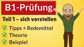 B1 Prüfung DTZ  mündliche Prüfung Teil 1  sich vorstellen [upl. by Eeliram511]