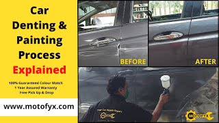 Car Denting Painting Starting At MotoFyx  100 Colour Match Guarantee  1 Year Warranty [upl. by Barna]