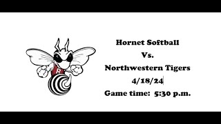 Rossville Varsity Softball vs Northwestern [upl. by Ahsinav]