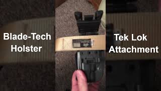 Blade Techs TekLok Holster Attachment How it works [upl. by Marigold]