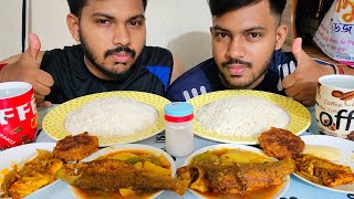 EATING DALER BORASPICY EGG CURRY FISH CURRY AND WHITE RICE CHALLENGE। TWIN BROTHER। ASMRMUKBANG।। [upl. by Dagley]