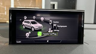 2016 Model Audi Q7 4M Aracımızda CarPlay  Android Auto Aktivasyon ve Güncel Navigasyon Kurulumu [upl. by Ivets908]