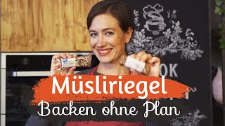 CRUNCHY MÜSLIRIEGEL SELBERMACHEN I Backen ohne Plan 10 [upl. by Cherish]