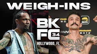 BKFC 34 Live WeighIns [upl. by Danete]