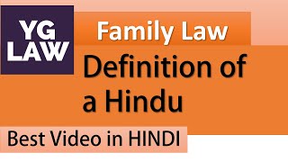 Who is a Hindu  Family Law [upl. by Ailiec622]