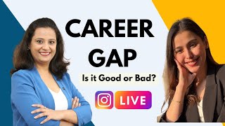 Is a Career Gap good for your MBA Applications  Instagram Live with ISB [upl. by Angrist621]