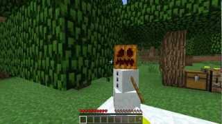 Minecraft How to make iron golems and snow golems [upl. by Emelina]