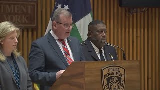 NYPD addresses fatal Manhattan shooting of UnitedHealthcare CEO [upl. by Tod11]