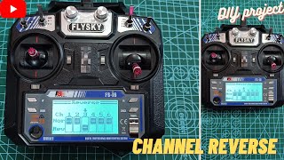 How to Reverse Channel  FLYSKY FSi6X [upl. by Klotz155]