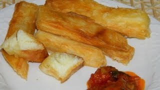 Recette de cuisine  Frites de manioc  How to make cassava fries [upl. by Argyres921]