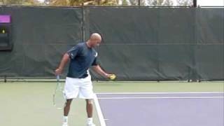 James Blake Slow Motion First and Second Serve [upl. by Estele470]