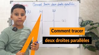 Comment tracer deux droites parallèles [upl. by Ayahs]