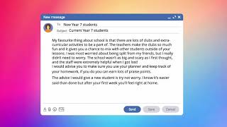 Year 6 transition Advice to new Year 7 students from current Year 7s [upl. by Althea676]