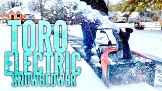 Best Electric Snow Blower Toro Power Clear Review [upl. by Bautram597]