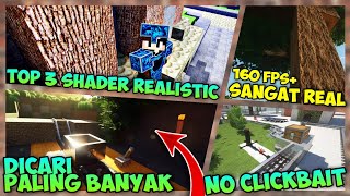 MUNCUL😱 3 SHADER MCPE 117 SMOOTH  Shader No Lag dan Shader realistic  RTX Shaders [upl. by Eselrahc]