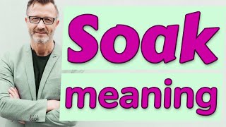 Soak  Meaning of soak [upl. by Garnette]