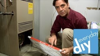 How to Change a Furnace Filter  Buildipedia DIY [upl. by Tterraj649]