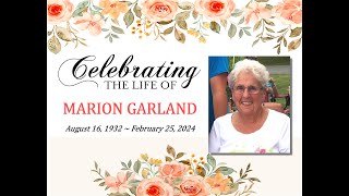 Celebrating the Life of Marion Loise Penney Garland [upl. by Eronaele]