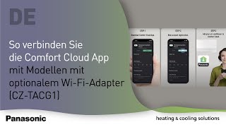 DE – So verbinden Sie die Comfort Cloud App mit Modellen mit optionalem WiFiAdapter CZTACG1 [upl. by Kred]