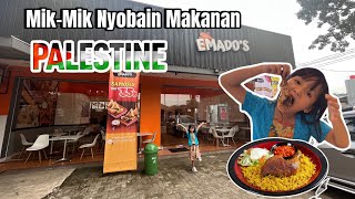 MikMik Jadi Food Vloger Makanan Palestina 🇵🇸 di Emados Shawarma‼Vlog Dunia Mikhaila [upl. by Eiwoh]