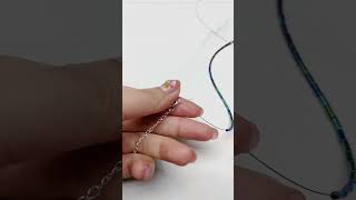 Simple Bead Chain Tutorial покупкидлядома howtomakeabeadedbracelet [upl. by Adalheid]