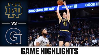 Notre Dame vs Georgetown Game Highlights  202425 ACC Mens Basketball [upl. by Astrid290]