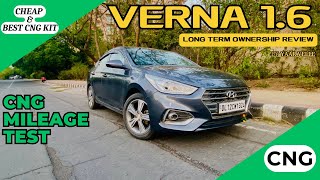 Hyundai Verna CNG Mileage After 50000 kms Done  Long Term Owners Review [upl. by Yci968]