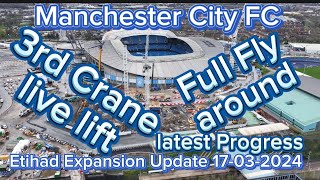 Manchester City FC Etihad Stadium Expansion Update 17032024 [upl. by Fonsie174]