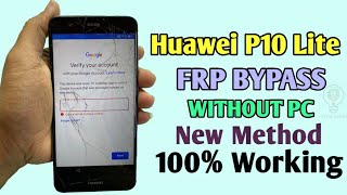 Huawei P10 lite google account bypass Huawei P10 lite frp bypass [upl. by Nillad117]