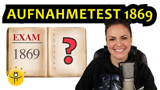 Mathe Aufnahmetest 1869 – Hättest DU bestanden 🤓 [upl. by Samantha]