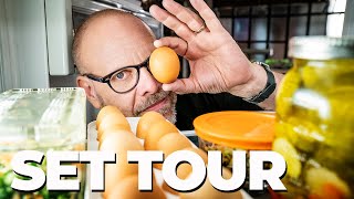 SET TOUR 🎥 BehindtheScenes w Alton Brown  Good Eats The Return with Alton Brown  Food Network [upl. by Cletis]