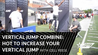 Vertical Jump Combine How to Increase Your Vertical Jump with Izell Reese [upl. by Aprile]