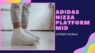 Onfeet Adidas Nizza Platform Review  sneakersby [upl. by Elston]