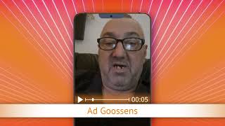 TV Oranje app videoboodschap  Ad Goossens [upl. by Ssur]