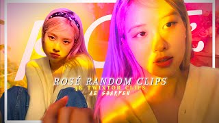 ROSÉ quotCUTERANDOMquot CLIPS  4K TWIXTOR CLIPS  AE SHARPEN  CLIPS FOR EDITING [upl. by Eeladnerb]