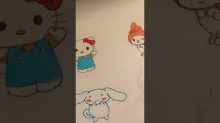 Drawing Sanrio characters PT 2 December 13th art shorts fypシ゚ fyp fypage foryou cinnamoroll [upl. by Hyams]