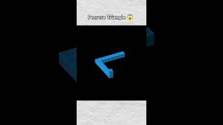 Penrose Triangle Impossible Triangle 😱trendingyoutubeshortsviralmathstrickmathematicseducation [upl. by Koran]