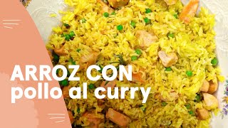 Receta Arroz con pollo al curry  Ximena en Casa [upl. by Lessirg]