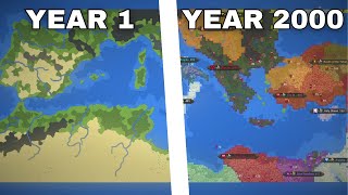 2000 YEARS in MEDITERRANEAN COASTS  WorldBox Timelapse [upl. by Nerral]